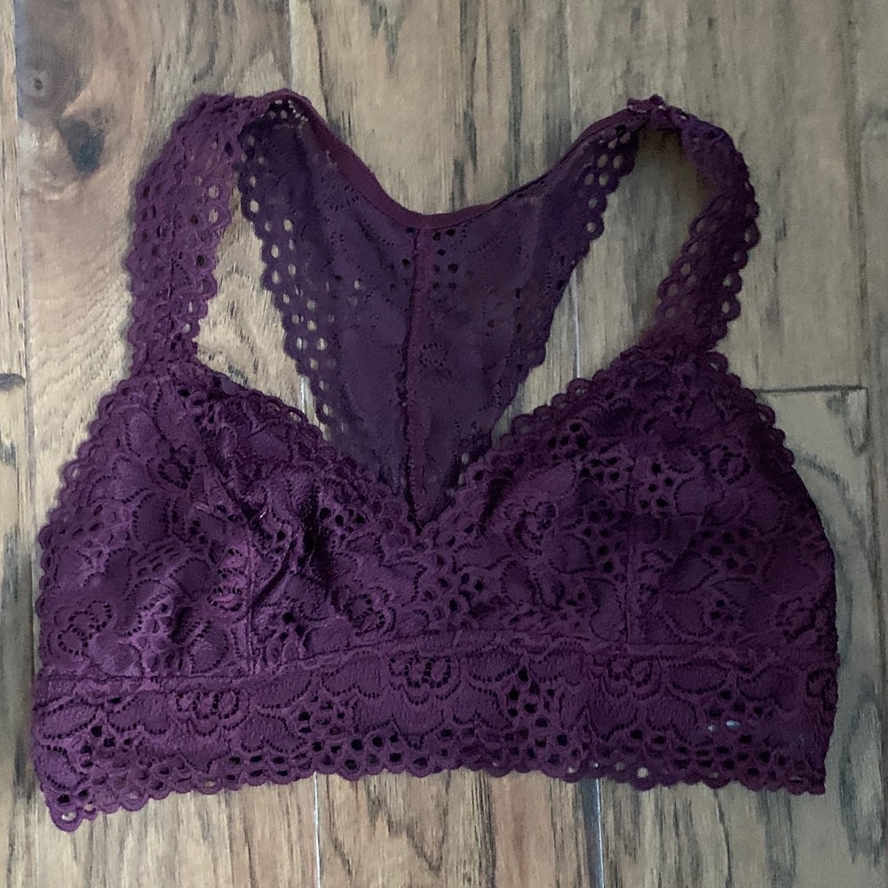Purple bralette